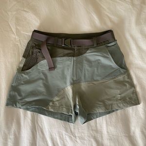 Outdoor Voices Green RecTrek Colorblock 3” Shorts